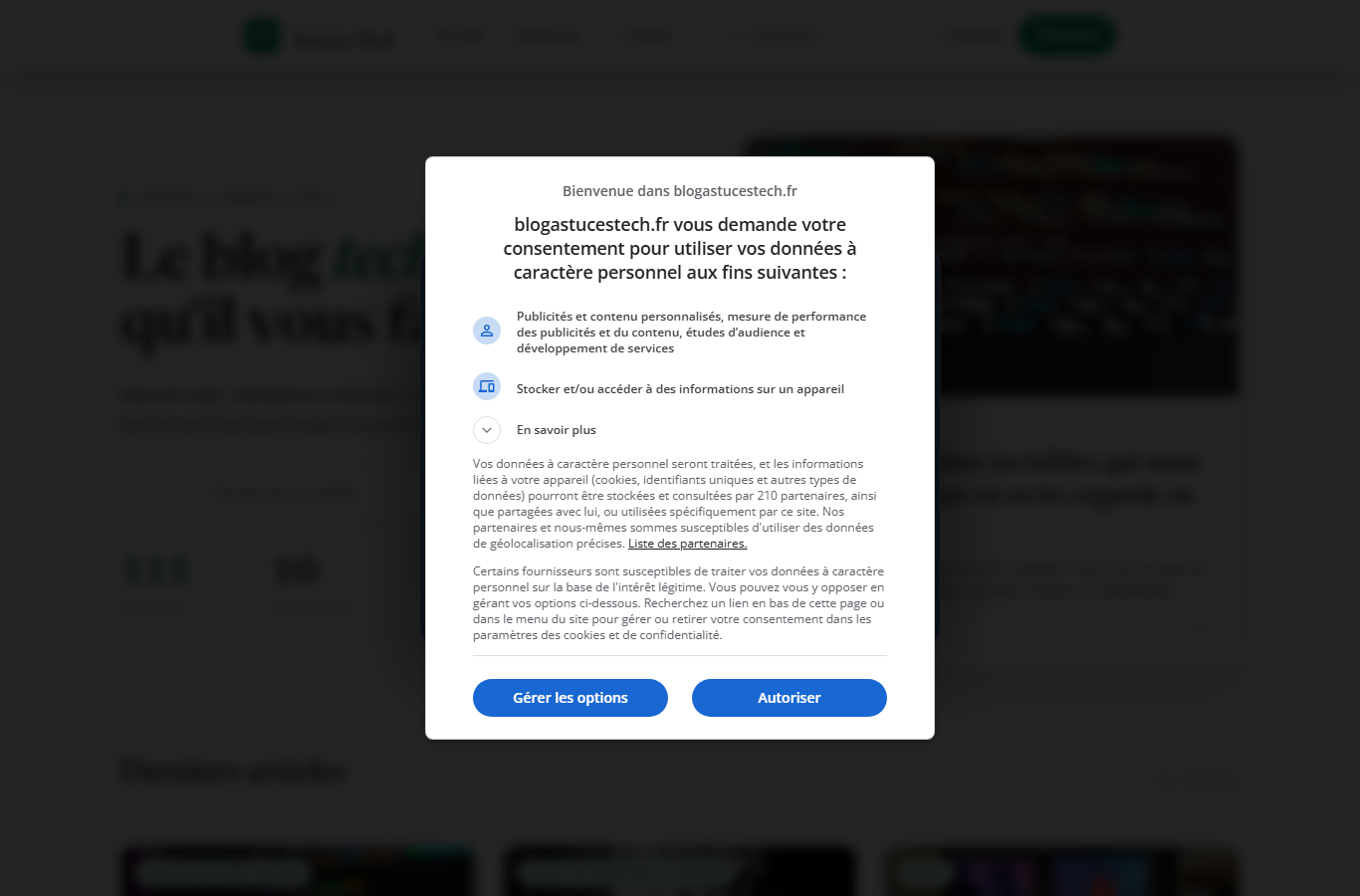 Aperçu de Blog Astuces Tech