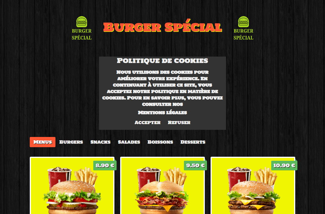 Aperçu de Burger spécial