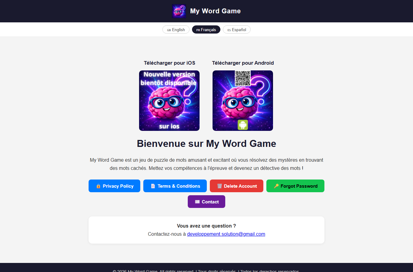 Aperçu de My Word Game